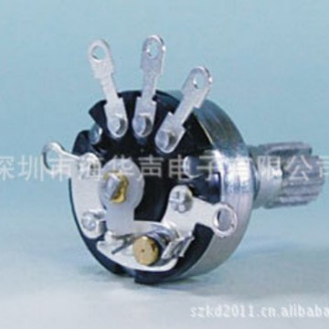 厂家供应R17mm开关电位器，音量调节电位器,10K电位器