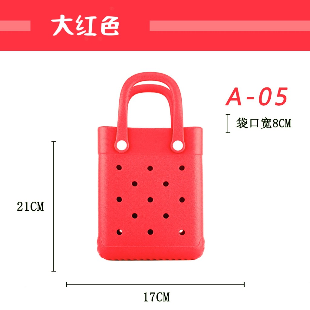 Eva transfronteriza pequeña y encantadora bolsa cuadrada de dibujos animados INS Dongdong bolsa de gelatina bolsa de playa bolso bolso bolso bolso bolso hombro