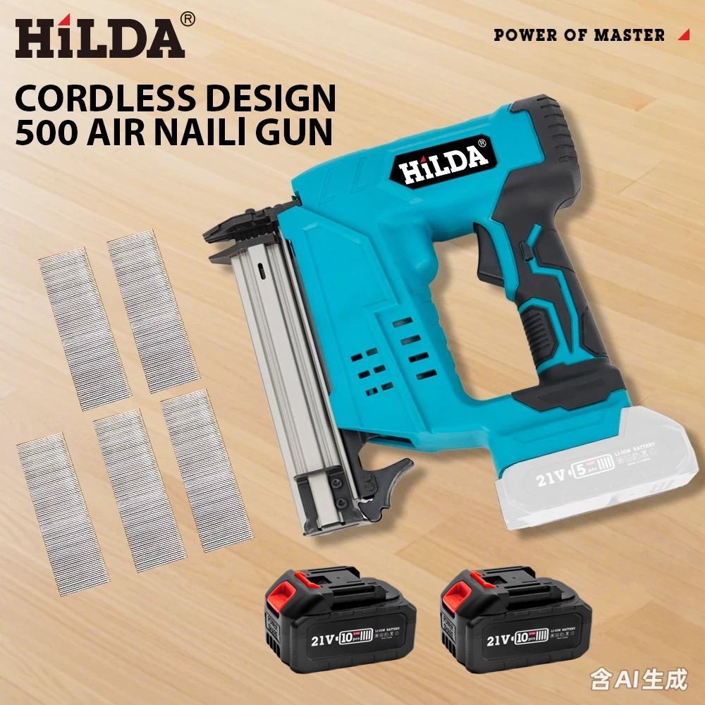 Pistola de Clavos Inalámbrica F30 21V Recargable de Batería de Litio para Carpintería