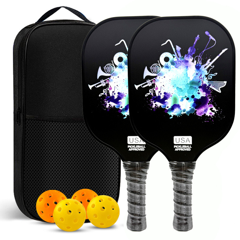 Pickleball Racket Pickleball Paddle Fiberglass Elastic Professional-Grade Entry-Level Men's and Women's Training Competition