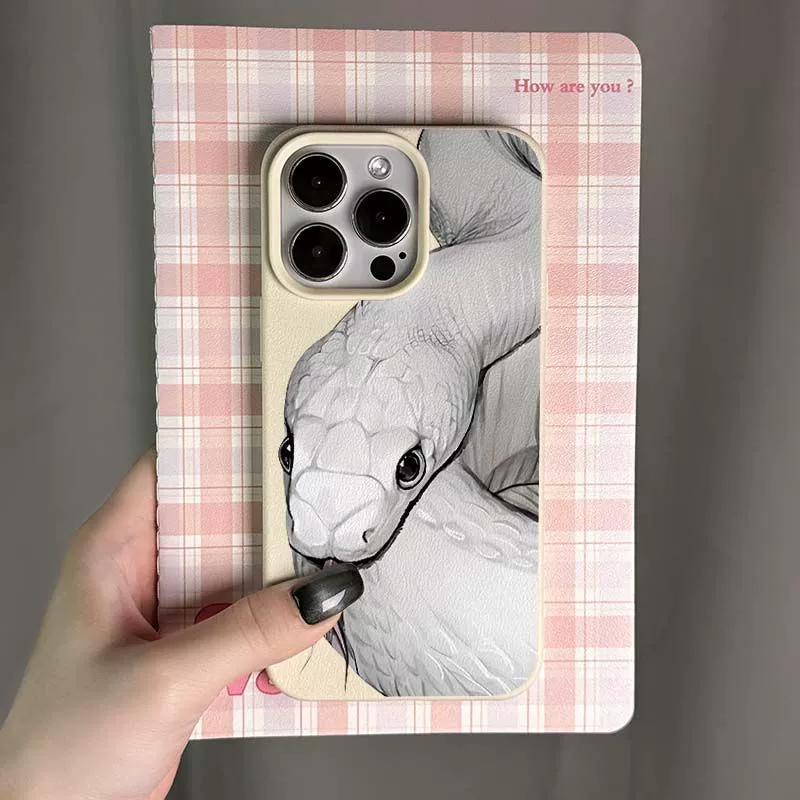 Phone Case Apple iPhone16 Compatible — Lychee Texture, Soft TPU Frame, Multiple iPhone Models