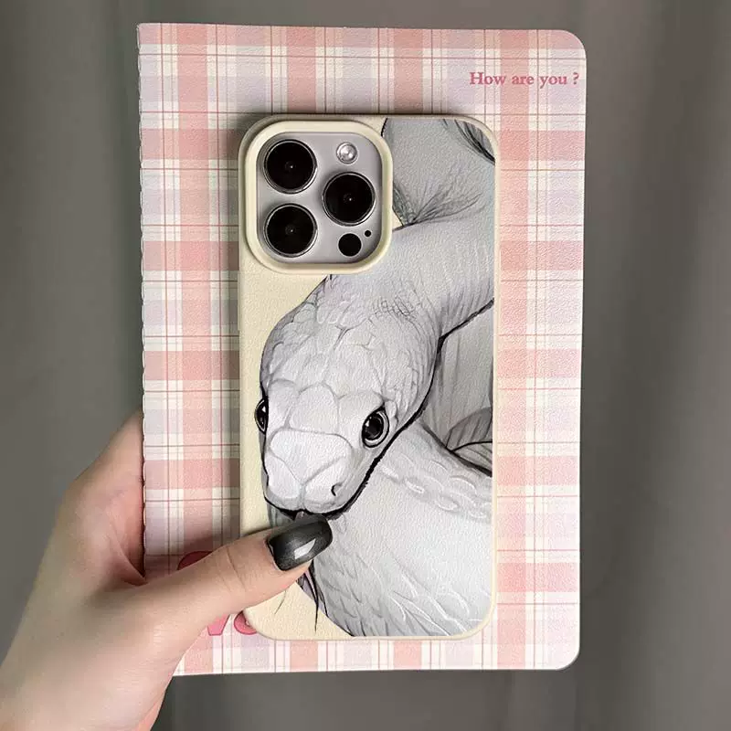 Phone Case Apple iPhone16 Compatible — Lychee Texture, Soft TPU Frame, Multiple iPhone Models