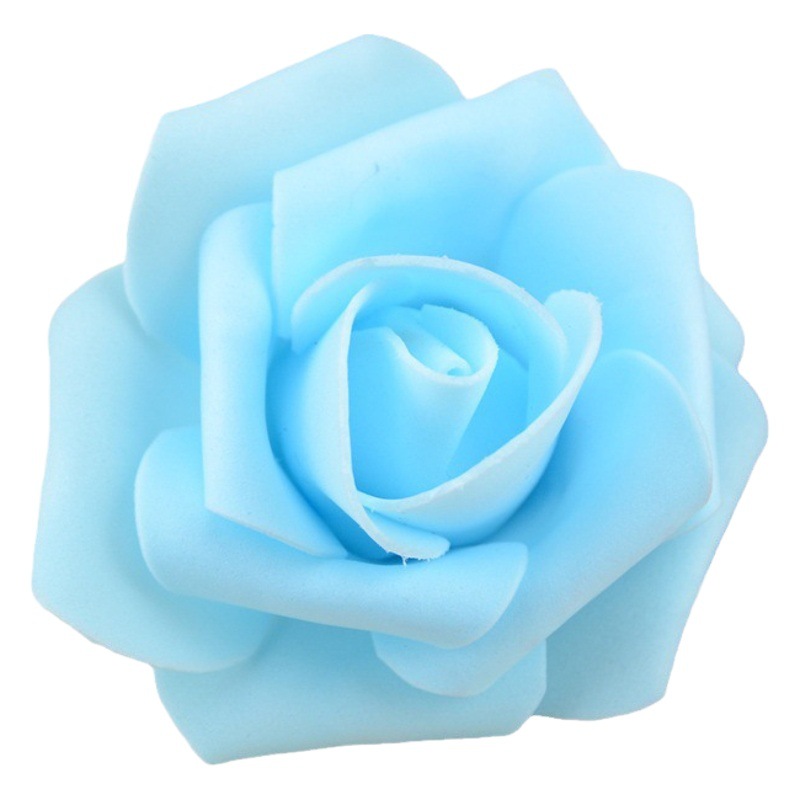 F 7cm Simulated Pe Rose Heads, Foam Roses for Chinese Valentine's Day, Wedding and Valentine's Day Bouquet Packaging