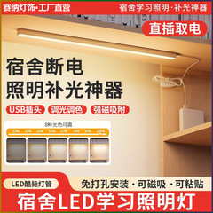 クールなプラグイン電気ランプ大学生寮ledストリップ電気スタンド机目保護学習寝室専用USBマグネット