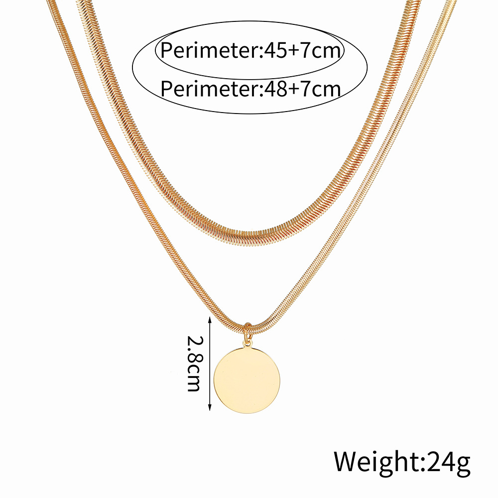 Retro Geometric Copper Necklace Copper Necklaces