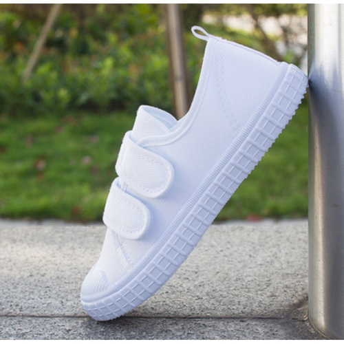 Pure black canvas shoes for students, sports canvas shoes, canvas shoes for kindergarten boys' formal wear, performance shoes, small black shoes