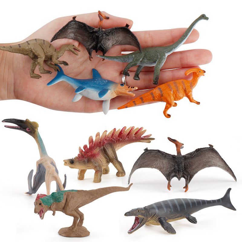 Modelo de dinosaurio de simulación transfronteriza 12 mini sólido cocodrilo-como dragón Vice dragón muñeca dragón juguete de decoración estática