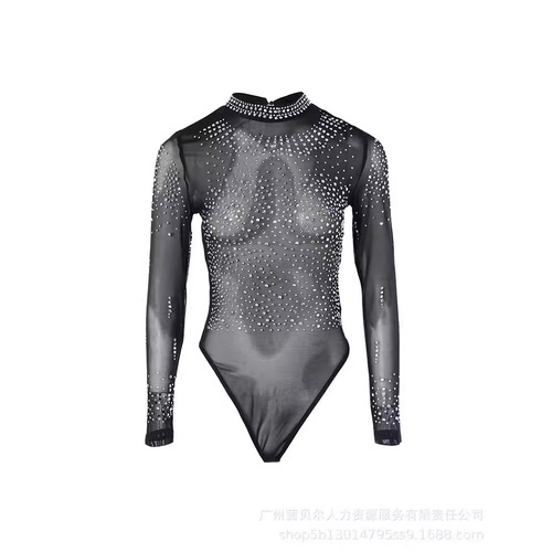 New European and American Fashionable Black Women's Top – DTY001/P1DTY001