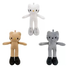 新款hellokitty毛绒玩具挂件裸娃DIY毛绒玩偶长腿KT包包挂件挂饰