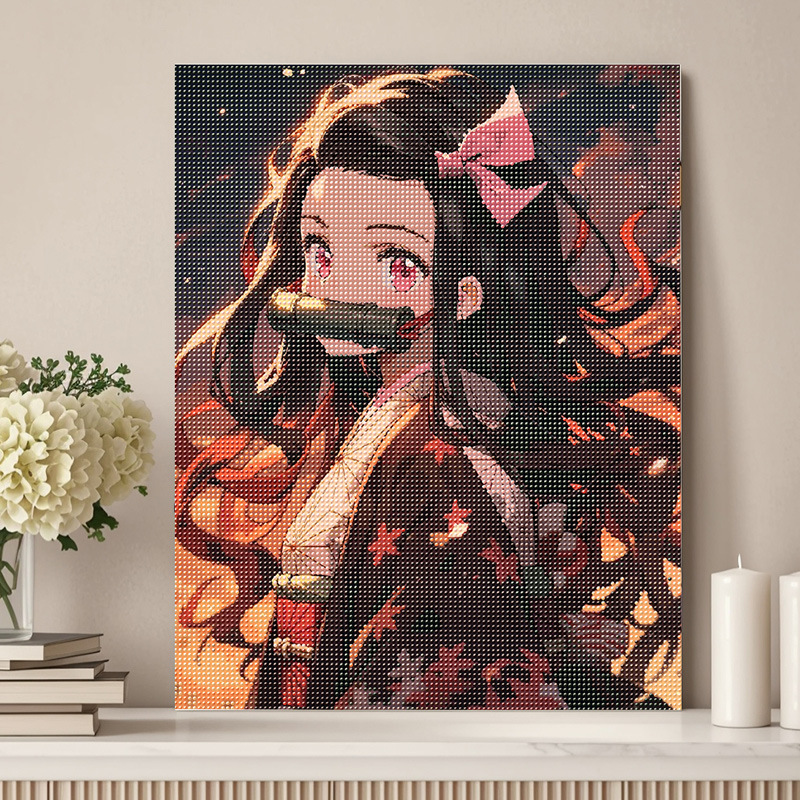 40*50 nueva serie de paisajes de animación transfronteriza pintura de diamantes niños adultos hechos a mano DIY con marco de pintura de diamantes en stock