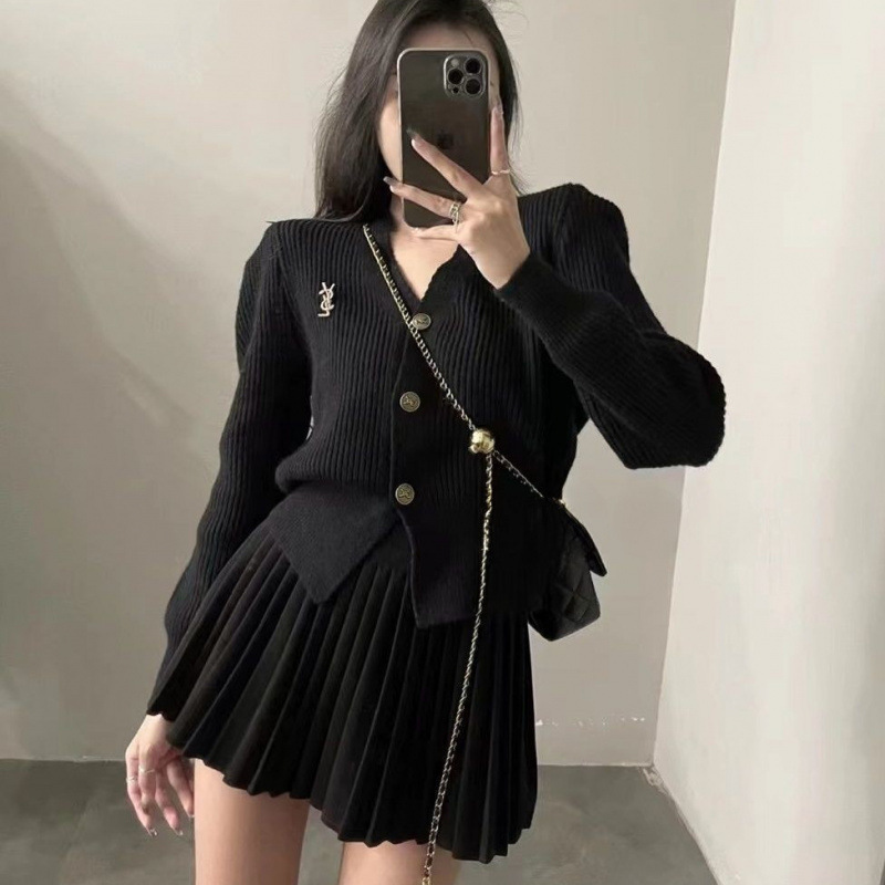 [단품] 블랙 하이웨이스트 플리츠 스커트