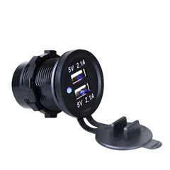 オートバイのスクーターの自動車の改造の部品は電気の双usbを取って車の充電器のusb車を改造して充電します。
