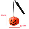 Handheld pumpkin lantern, flashlight, colorful flashing toy, halloween, 10cm, wholesale