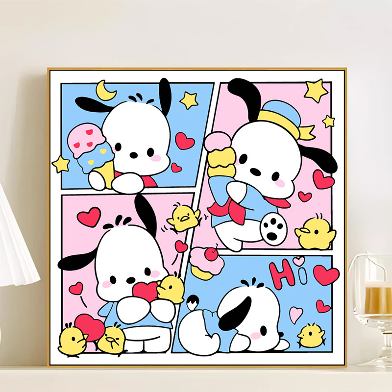 LL008 / 20*20CM（画笔+颜料+绷好内框）