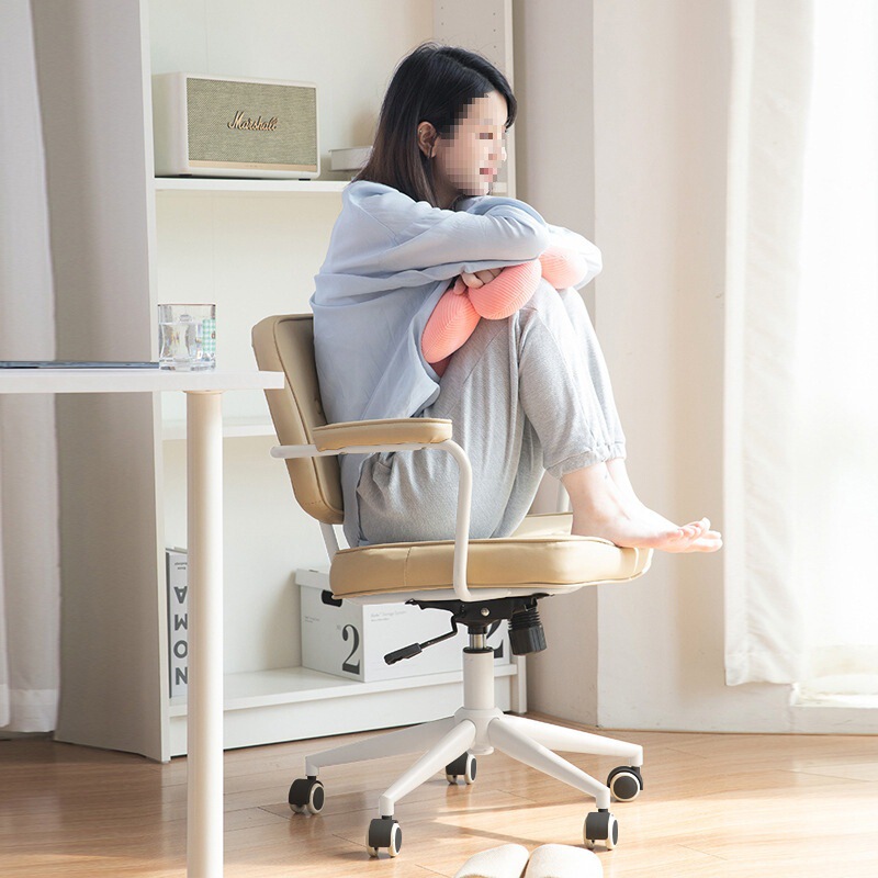 Computer Chair for Home Use, Adjustable Height Swivel Chair, Office Chair, Study Desk Chair, Dormitory Swivel Chair with Casters