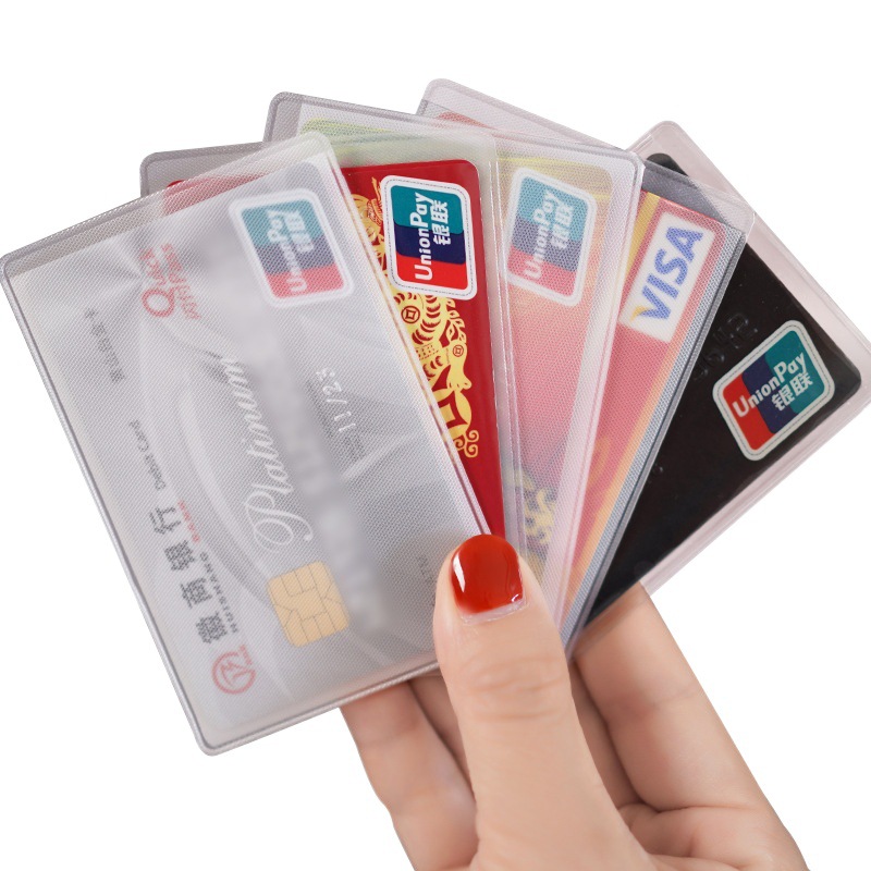 Transparent ID card set ID card waterproof protective cover wholesale anti-degaussing frosted bank bus card cover cross-border card film