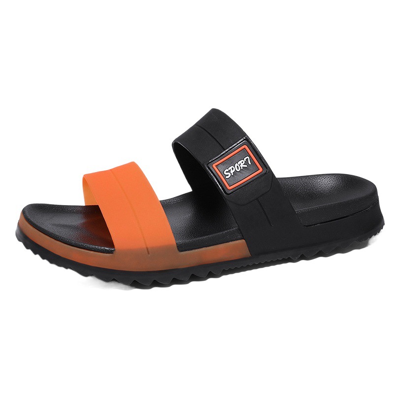 Sandalias de hombre 2025 verano, nuevas sandalias de playa antideslizantes para exteriores con un toque de alta gama, sandalias de suela gruesa para hombre.