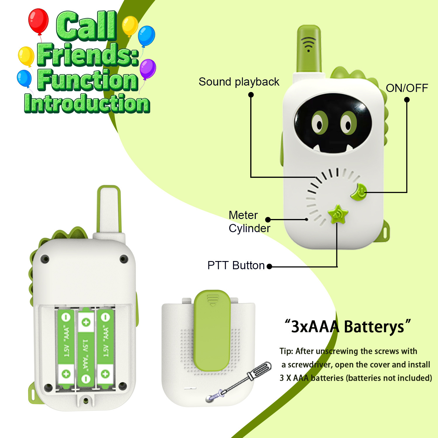 Intercomunicador infantil transfronterizo juguete interactivo padre-hijo intercomunicador inalámbrico buscapersonas regalo de cumpleaños juguetes de puzzle