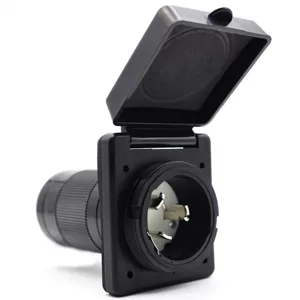 [50安培RV电源盖扭锁连接器125/250V50A房车改装转接头ETL认证插座]