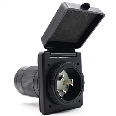 [50安培RV电源盖扭锁连接器125/250V50A房车改装转接头ETL认证插座]