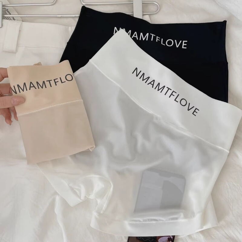 New Summer Thin Style Tummy Control Safety Shorts and Underwear Two-In-One Lazy Anti-Exposure Seamless Skin-Friendly Women's Leggings