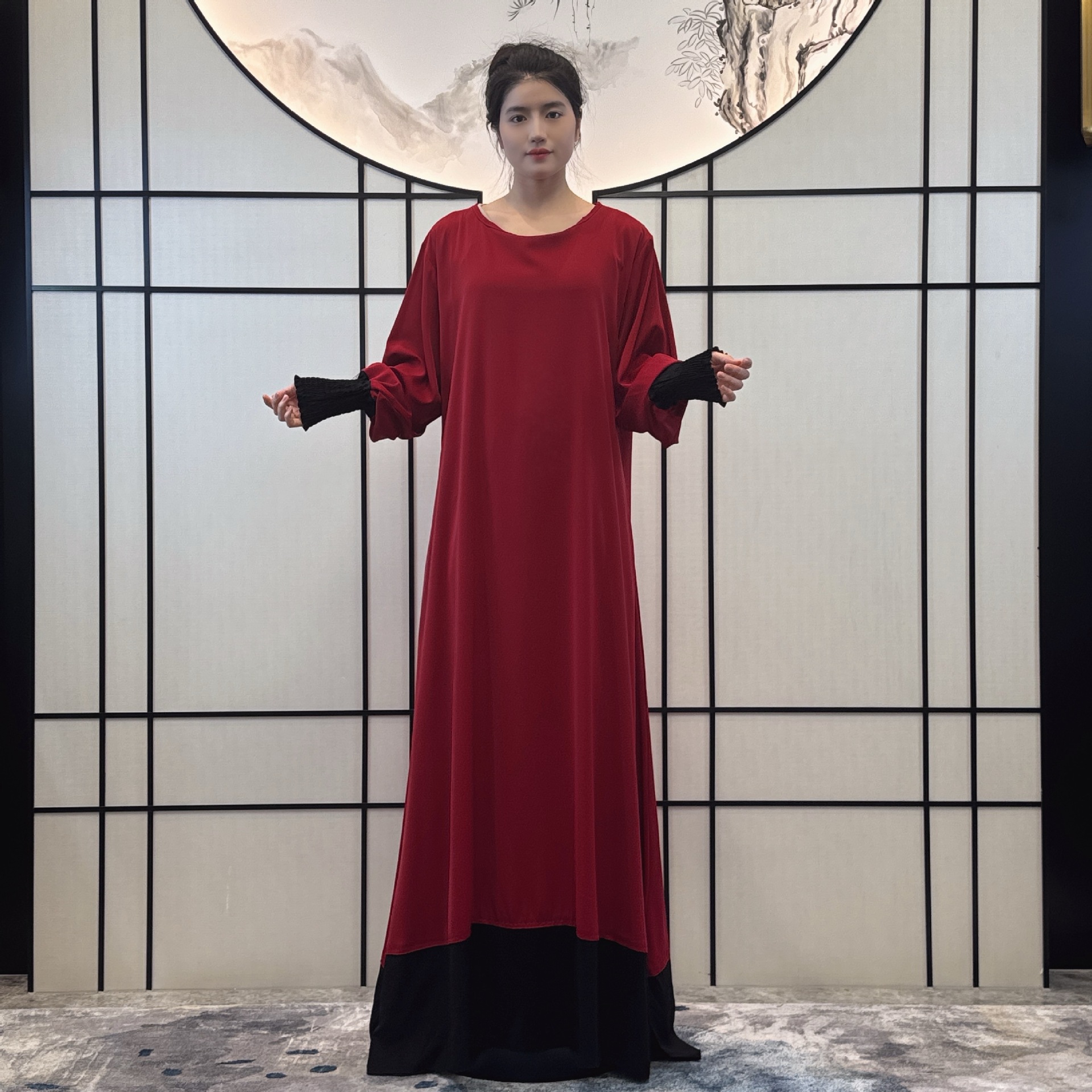 Women's Clothing new women's dress robe women's robe female Middle Eastern robe three piece dress_voghion.com