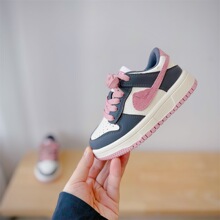 2026年春季童鞋小女孩时尚拼色运动休闲鞋韩版洋气百搭女童AJ板鞋