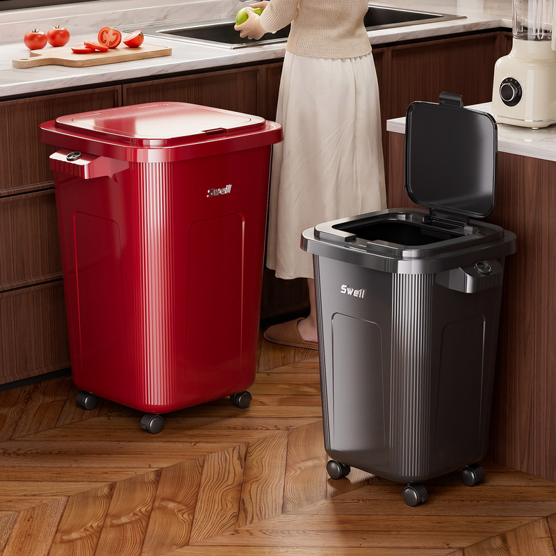 Manufacturer Wholesale Kitchen Trash Can Extra Large Capacity with Universal Wheels for Home and Commercial Use Storage Bin Manufacturer Wholesale Kitchen Trash Can Extra Large Capacity with Universal Wheels for Home and Commercial Use Storage Bin