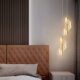 Bedroom Bedside Tv Cabinet Small Chandelier Accessible Luxury Living Room Background Wall Single Head Chandelier Bedside Chandelier Art Chandelier