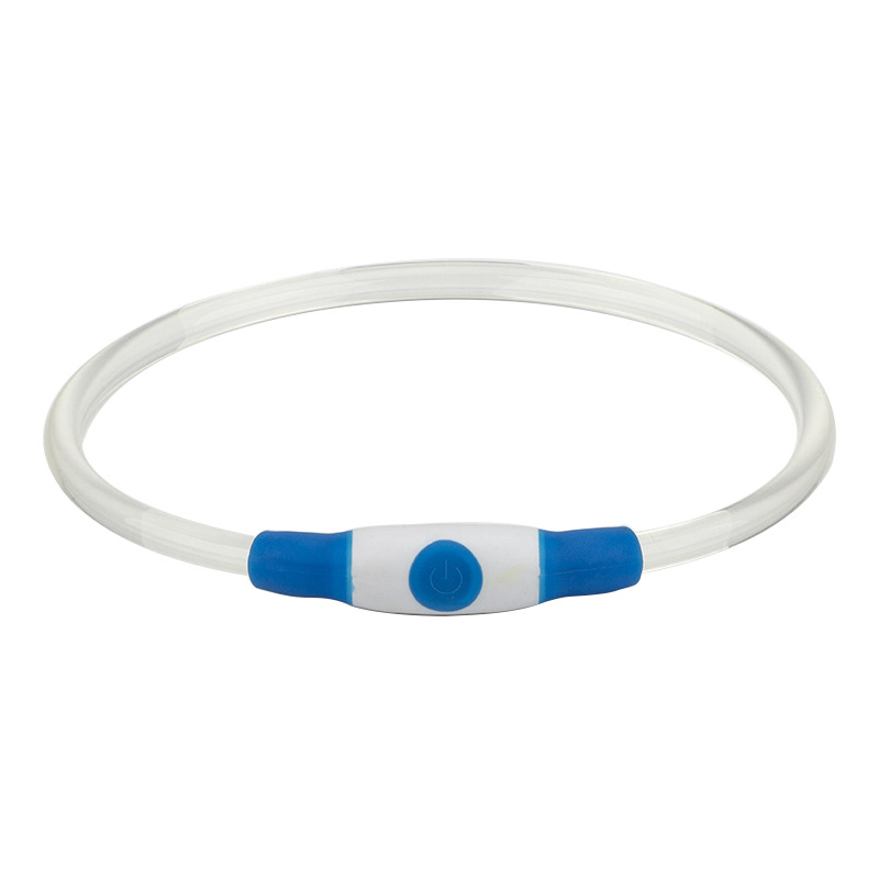 El collar luminoso para mascotas se puede cortar con apertura luminosa USB. Accesorios para perros. Decoraciones de babero para gatos.