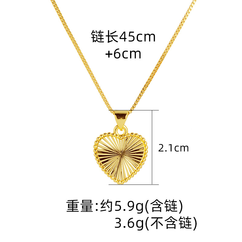 Nueva Arena de oro amor collar pulsera traje elegante luz de las mujeres de lujo nicho todo-fósforo Yiwu joyería vivo caliente