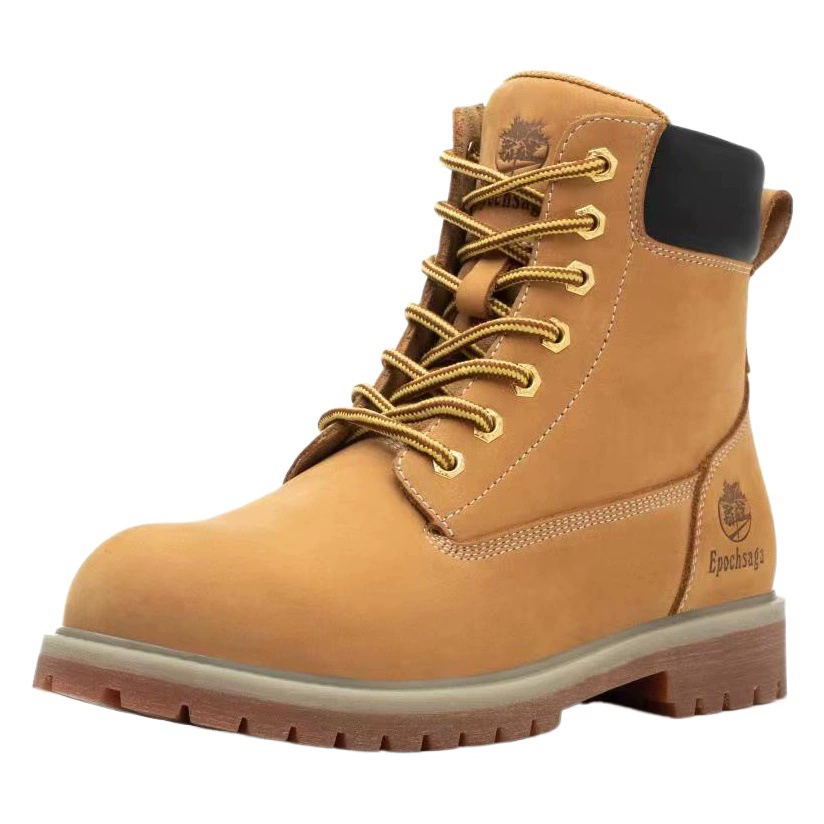 Большие желтые ботинки Shenggu, водонепроницаемые, мужские, высокие, для активного отдыха, модные, рабочие.