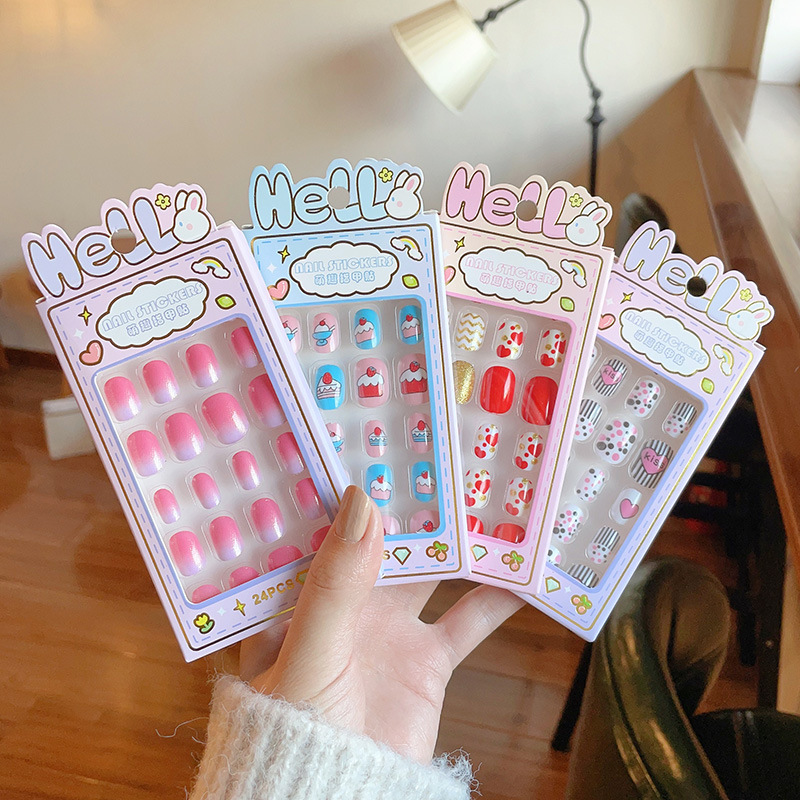 Children's nail stickers cute stickers DIY Girls baby princess cartoon series self-adhesive nail stickers detachable