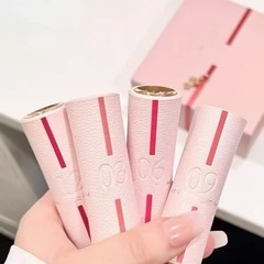 跨境外贸兰家荔枝纹口红3.4g色号03春06夏09秋09冬12朱砂橘196