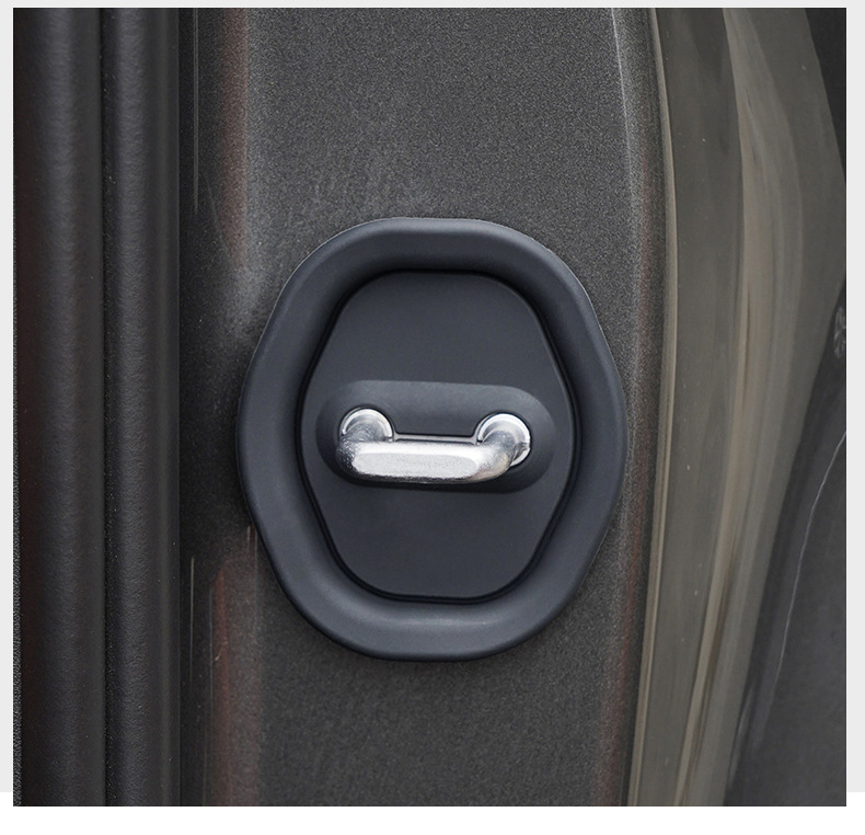 Ideal L6L7L8L9I6I8 Car Door Lock Buckle Protection Pad Door Lock Cover Protection Silicone Silent Car Supplies Accessories