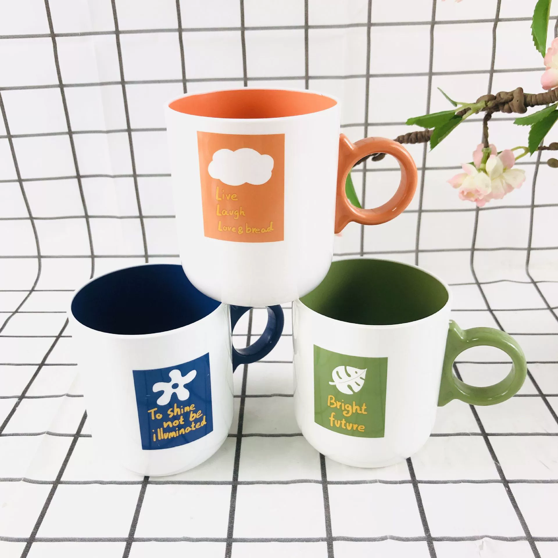 Чашка для полоскания рта пластиковая чашка для зубов минималистская домашняя чистка чистка зубная щетка чашка пара скандинавский ветер зубной чашка