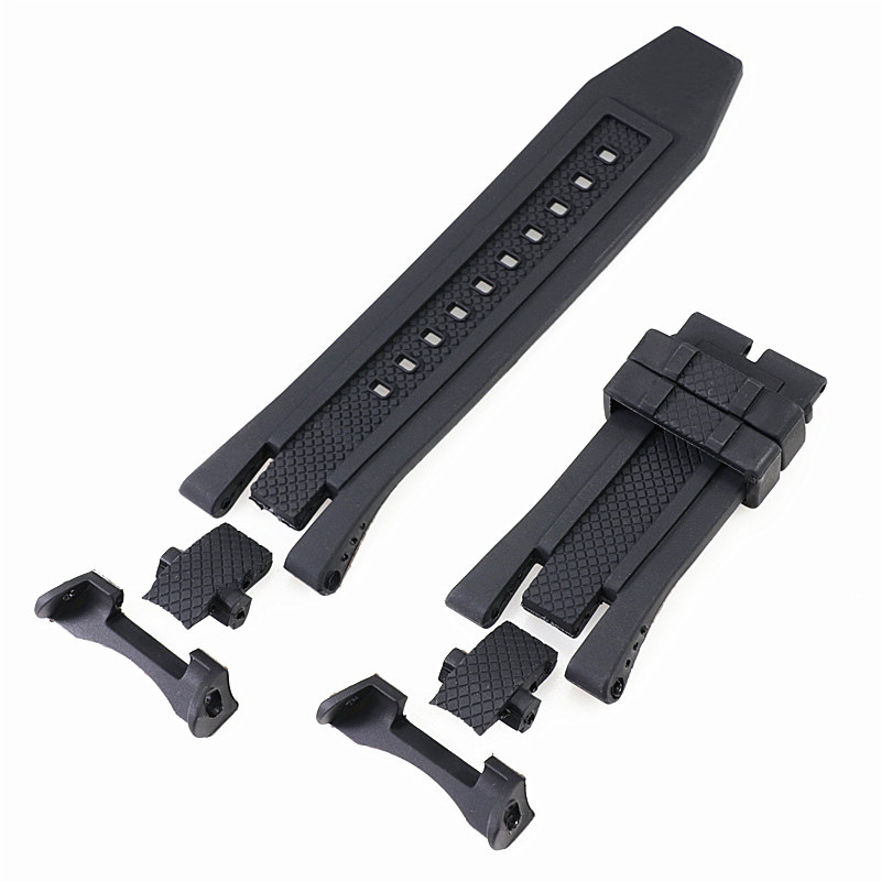 硅胶表带适用于黑色INVICTA英弗他俄罗斯橡胶表带手表配件|ru