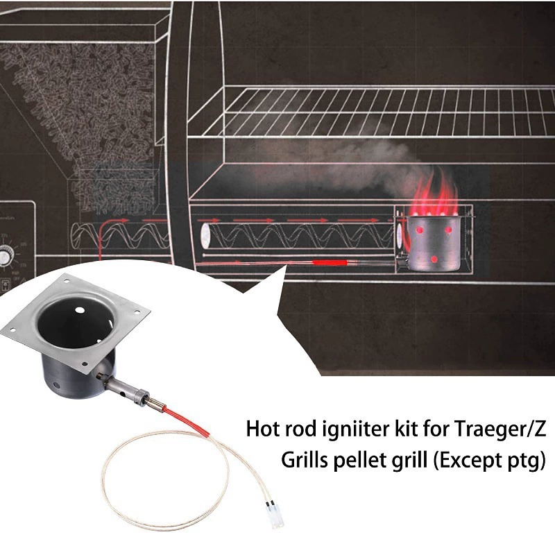 Запальная свеча 120В для уличного дымо-гриля на древесной щепе TraegerGrills, совместима с другими печами
