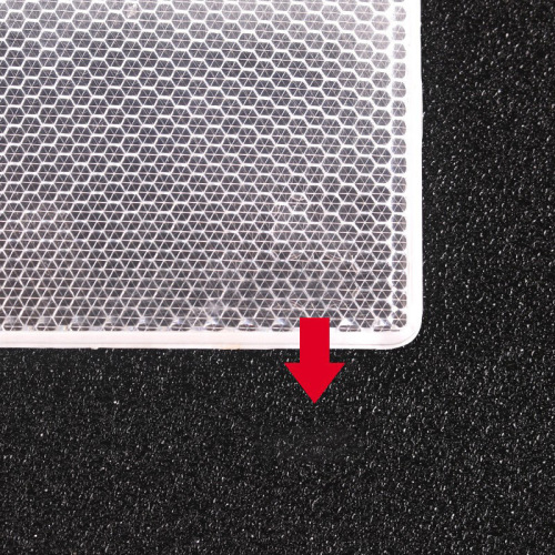 Box truck reflector car reflector reflective logo plastic annual review warning sticker body red and white reflective strips