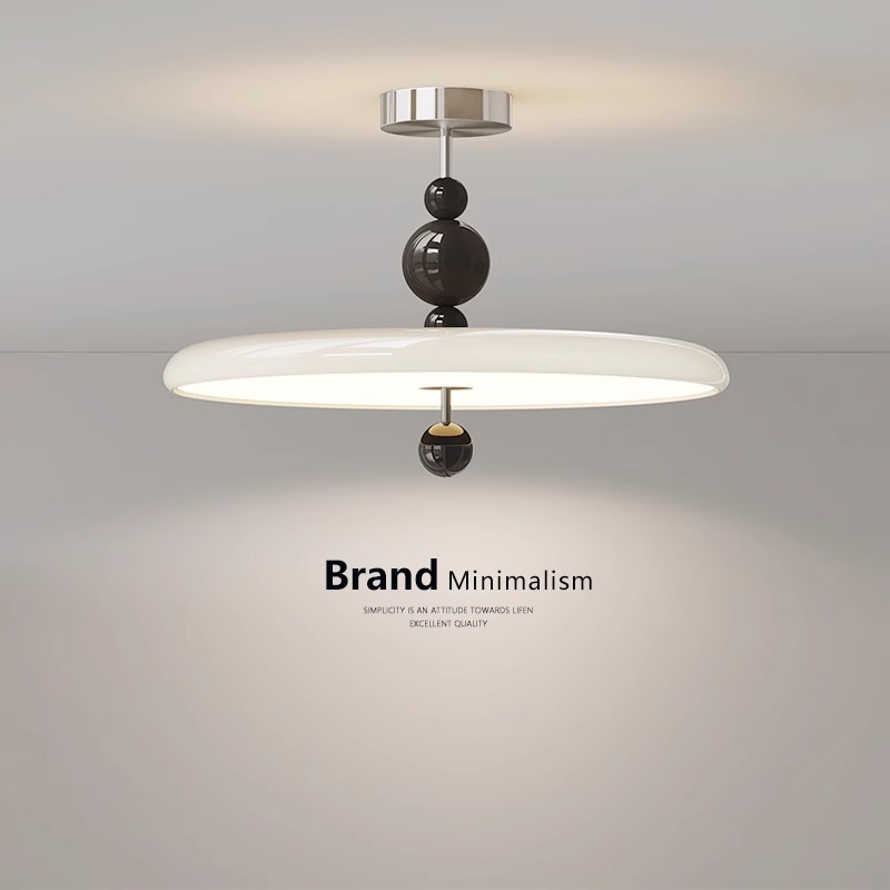 Vintage Wabi-Sabi Style Master Bedroom Ceiling Light Chandelier Eye-Protection Ufo French Cream Style Creative Room Zhongshan Lighting Fixtures