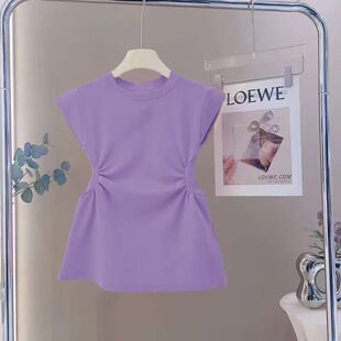 ��Сͯ�ļ���Ʒ�n���@�����r�м�ɫ����ȹŮͯ�¿��ǹ�ɫ�B��ȹ