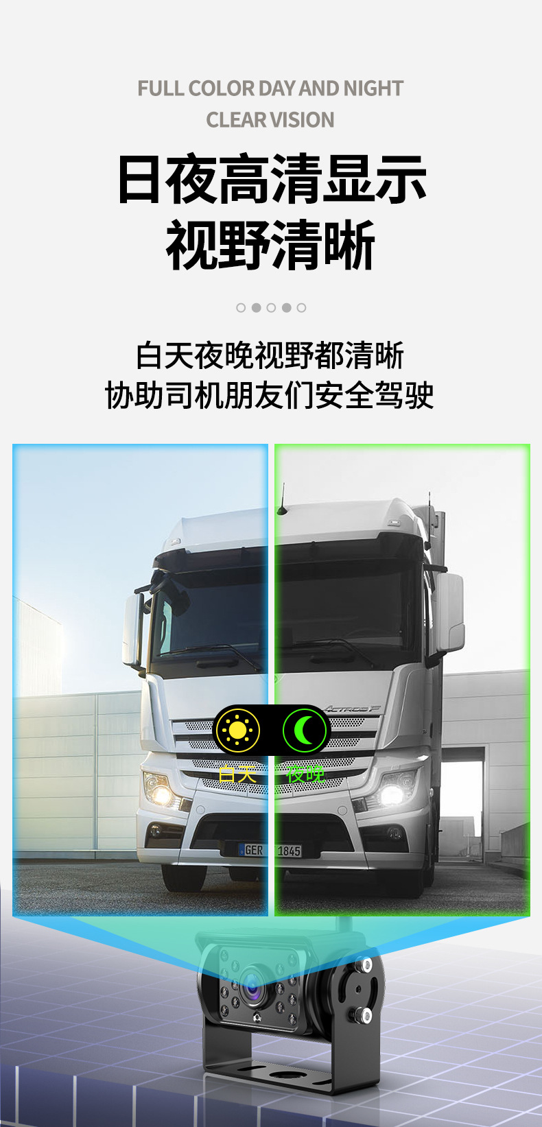 7 inch digital wireless car display truck wireless reversing image wireless bus reversing camera