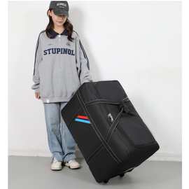 新款多功能旅行袋带轮子商务出差搬家航空托运可折叠大容量收纳袋