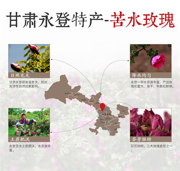 Kushui Rose Bud Tea 500g Dried Mei Gui Hua Buds for Brewing and Blending quality and texture