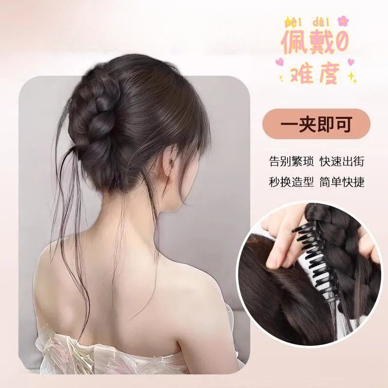Diosa de dragón, cabeza de capullo de flor de oro, clip de agarre de cabello falso, cabeza de bola, cabeza de cráneo alto, textura superior, artefacto para el cabello, paquete para el cabello, accesorios para el cabello
