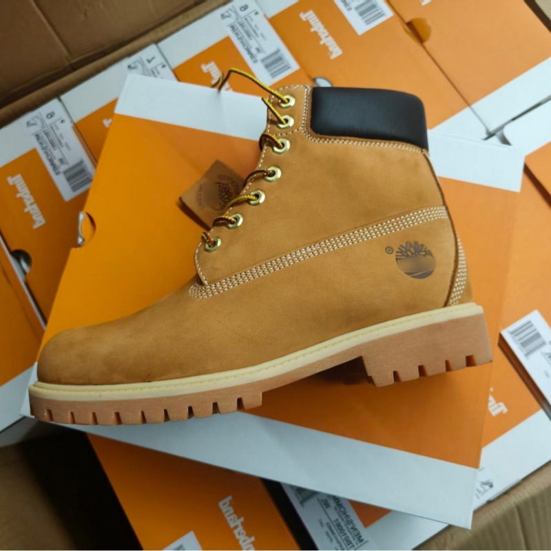 Putian Timberland Yellow Boots, Martin Boots, Snow Boots, Leather Boots, High-Top Outdoor Boots for Men and Women, Durable, Waterproof, and Wear-Resistant