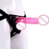 Pink YL18890 + wearing leather pants