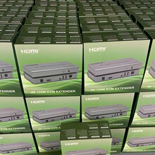 跨境120米kvm网线延长器绿盒鼠标键盘HDMI转RJ45 60米200米延长
