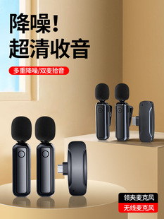 Wireless Microphone Lavalier Microphone Live Broadcast Anchor Recording Equipment Clip-On Mobile Phone Video Recording