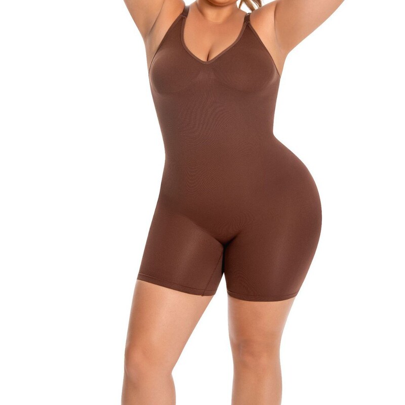 Cross-Border Seamless European and American Style Butt-Lifting and Leg-Slimming One-Piece Shapewear, Plus-Size Flat-Leg Open-Crotch Tummy Control Camisole Underwear for Women
